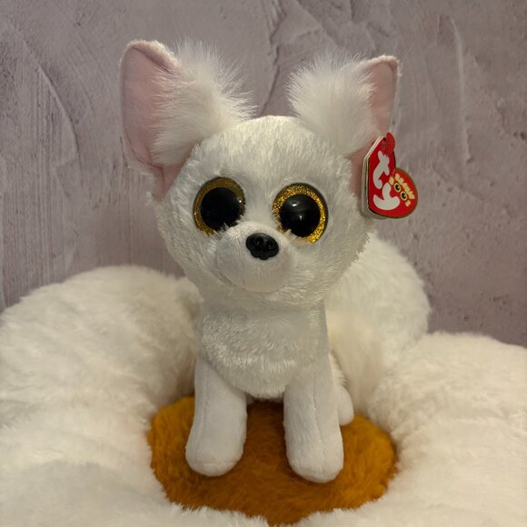 Phoenix TY Beanie Boos White Fox 2021 Plush Stuffie (SKU: 247TO) - Picture 1 of 12